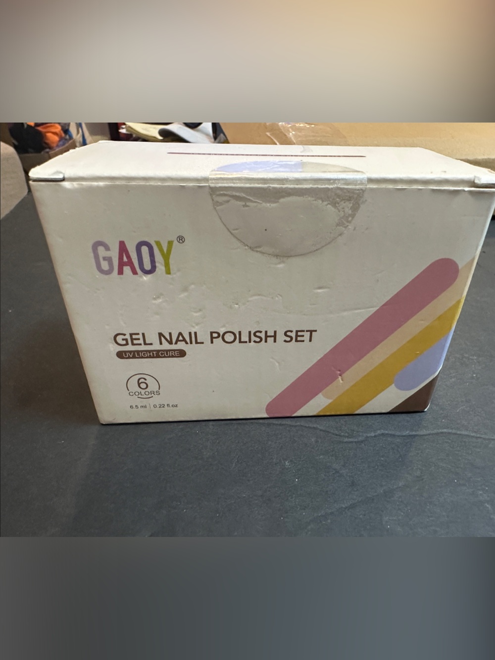 Gel Nail Polish Set — Pink, Yellow, Light Blue